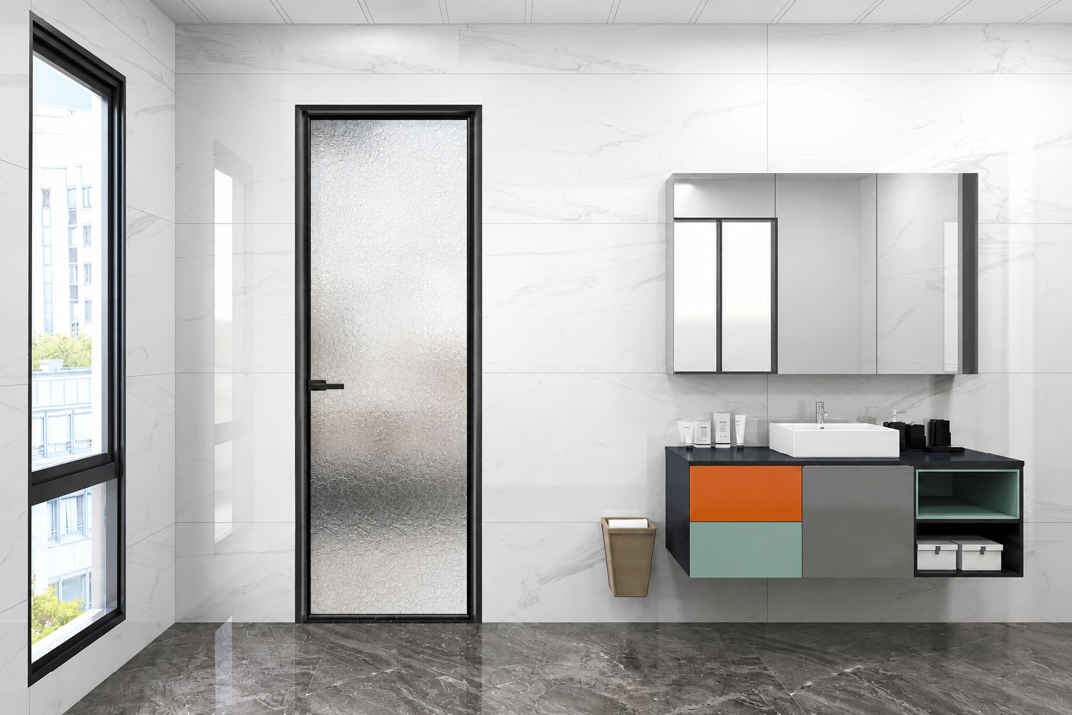 Slim Frame Swing Door